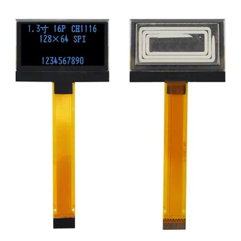 1,3-дюймовый 16-контактный бело-синий OLED-дисплей COG CH1116 Drive IC 128 * 64 SPI интерфейс