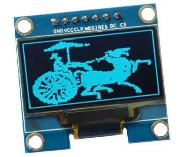 1,3-дюймовый OLED-дисплей 128x64 синего цвета с поддержкой модуля SPI IIC интерфейса 7 pin