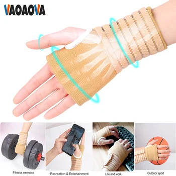 1 Пара компрессионных перчаток от артрита С ремешком, поддержка запястья без пальцев Для облегчения боли при артрите запястного канала, тендините.