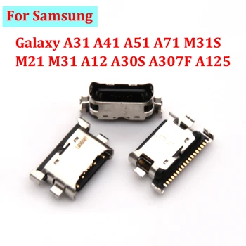 10-50 шт. Тип C USB Порт Для Зарядки Разъем Док-станции Для Samsung Galaxy A31 A41 A51 A71 M31S M21 M31 A12 A30S A307F A125