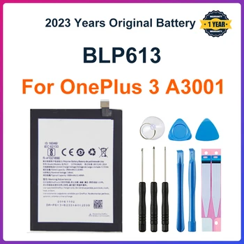 100% Оригинальный новый высококачественный аккумулятор BLP613 емкостью 3000 мАч для OnePlus 3 One Plus 3 с тремя батареями