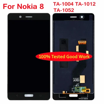 100% Протестированный ЖК-дисплей Для Nokia 8 N8 TA-1004 TA-1012 TA-1052 Дисплей С Сенсорным Экраном Дигитайзер В Сборе Замена Стеклянного Датчика