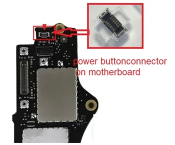 10шт Разъем боковой кнопки питания Mesa 12pin на материнской плате для MacBook Pro Retina 15 