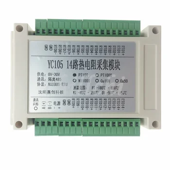 14-канальный / 16-канальный модуль измерения температуры PT100 PT1000, датчик температуры MODBUS RTU