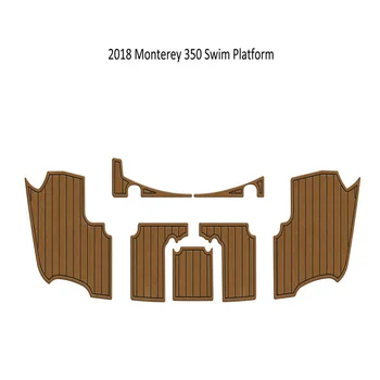 2018 Платформа для плавания Monterey 350 с подножкой для лодки из пеноматериала EVA, коврик для пола из искусственного тика