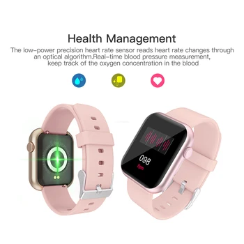2021 НОВЫЕ Смарт-Часы P9 Full Smartwatch Встроенная игра IP67 водонепроницаемый Монитор Сердечного Ритма Сна Для Смарт-Часов iOS Android Phone