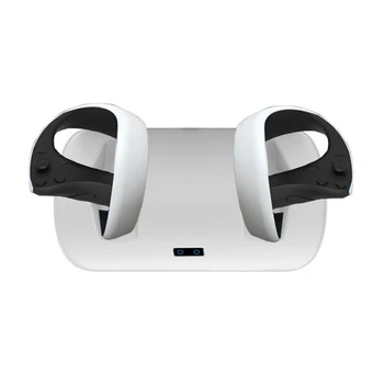 2023 Зарядная док-станция для контроллера PS VR2, двойная зарядная док-станция, подставка для зарядного устройства для беспроводного игрового контроллера PlayStation VR2