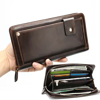 2023 Мобильный денежный мешок на молнии, минималистичный Мужской длинный кошелек, подарок для мужчин, Ретро кошелек для мелочи для мужчин