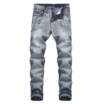2023 Новые мужские джинсы Harajuku винтажные уличные хип-хоп черные джинсы мужская одежда свободные повседневные прямые хлопчатобумажные широкие мужские джинсы