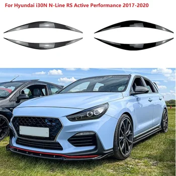 2X Авто Злая Фара Брови Веко Для Hyundai i30N N-Line RS Active Performance 2017-2020 3D Наклейки Тюнинг ABS Глянцевый