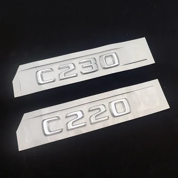 3D ABS Хромированные Буквы Для Заднего Багажника Автомобиля Эмблема Значок Наклейка Mercedes C220 W203 W204 W205 C230 E270 W211 Аксессуары