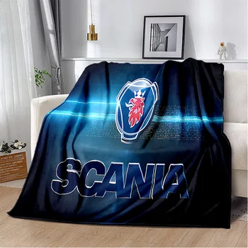 3D одеяло для грузовика Scania Ультралегкий мягкий плюшевый фланелевый плед для дивана-кровати Диван лучшие подарки для офиса