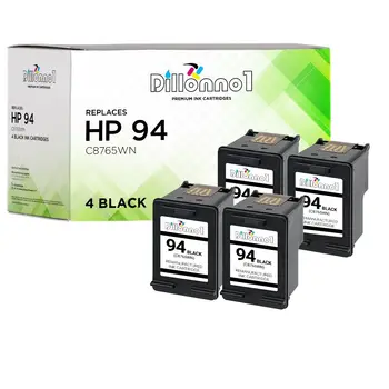 4 упаковки Черных чернил HP # 94 C8765WN Для Photosmart B8300 B8330 B8338 B8350 B8353