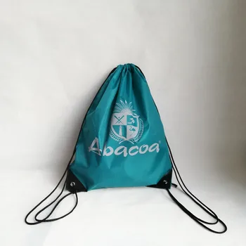 500 шт./лот, Модный многоразовый рюкзак, сумки для покупок на шнурке, дорожные пляжные сумки для спортзала, уличные школьные сумки с пользовательским логотипом, прочный подшипник