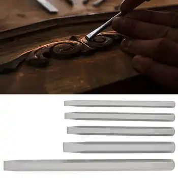 5шт легированной стали стамески набор прямо цемента сверла хвостовик фрезы деревообрабатывающие инструменты для резьбы нож 