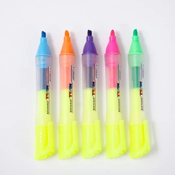 5шт Маркер с треугольным стержнем, двусторонняя ручка, 5 цветов, флуоресцентный маркер для граффити большой емкости, принадлежности для художественной живописи