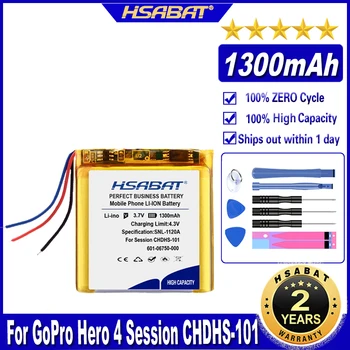 601-06750-000 601-10257-000 601-06750-101 Аккумулятор емкостью 1300 мАч для GoPro Hero 4 Session CHDHS-101 Hero 5 Session CHDHS-501 HWMR1