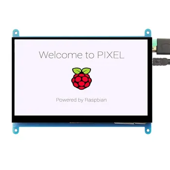 7-дюймовый емкостный IPS ЖК-модуль 1024 x 600 с поддержкой 5-точечного сенсорного экрана Raspberry pi LCD Display