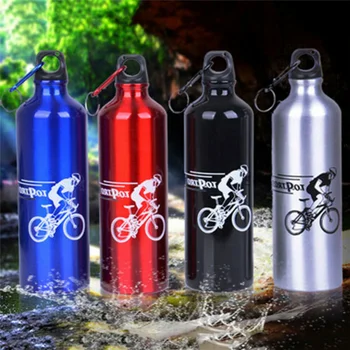 750 мл Велосипедная бутылка для воды для кемпинга, велосипед, спорт на открытом воздухе, бутылка для воды из сплава, портативная металлическая спортивная чашка для напитков, велосипедный чайник