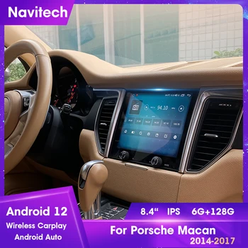 8,4 дюйма для Porsche Macan 2011 2012-2018 Android автомагнитола Tesla Экранный радиоплеер Автомобильная GPS навигация головное устройство Carplay