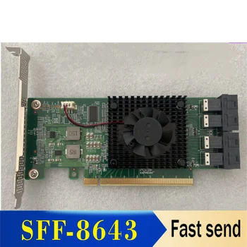 8-портовый SSD-адаптер U.2 для PCIe x16 SFF-8643 NVMe с радиатором - LRNV9349-8I/LRNV9348-8I