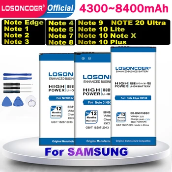 8400 мАч Аккумулятор Для Samsung Galaxy Note Edge N9150 Примечание 1 2 3 4 5 7 8 9 10 Lite X Plus 20 Ultra N7000 N7100 N9000 N9200 N9600