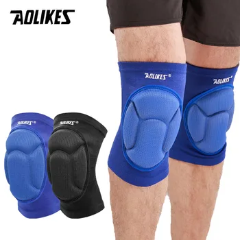 AOLIKES, 1 пара губчатых наколенников для танцев, баскетбола, волейбола, Rodilleras, ползунки, защита надколенника, защитный поддерживающий наколенник