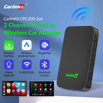 CarlinKit 2air CarPlayAi Box Wireless Android Auto Wireless Adapter для Toyota Mazda Ford Volkswagen Peugeot Skoda KIA Haval