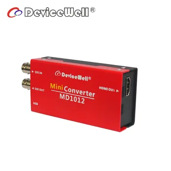 DeviceWell MD1012 1080P to 1080I HD SDI SDI Loop Out Red Mini Vedio Converter предлагает Скидки Следите за доставкой в нашем магазине и оптовой продажей