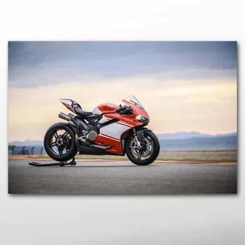 DIY Картина В Рамке Ducatis 1299 Супербайк Мотоцикл Гоночный Автомобиль Плакаты и Принты Холст Настенное Искусство для Декора Гостиной