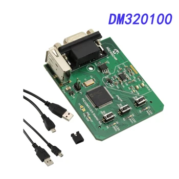 DM320100 Плата разработки, интерфейс PIC32MX570 CAN/USB, от USB A до Mini B, процессор 50 МГц, отладчик