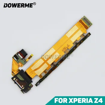 Dower Me Замена Для Sony Xperia Z3 + Dual Z4 E6533 E6553 Micro USB Charge Кнопка Регулировки Громкости Питания Гибкий Кабель