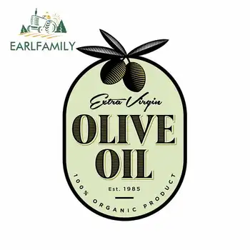 EARLFAMILY 13 см x 8,2 см для оливкового масла этикетка с логотипом дизайн пищевых продуктов Тонкая Наклейка виниловая автомобильная наклейка водонепроницаемое украшение