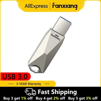 FANXIANG USB 3.0 Флэш-накопитель USB F315 128 ГБ 256 ГБ флеш-накопитель Memory Stick Черный U-диск Mini Pendrive
