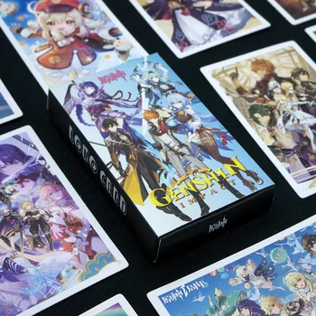 Genshin Impact game LOMO card 30 игровых анимационных периферийных памятных коллекционных карточек, маленькая открытка с фотографией Джин Эмбер Лиза Каея