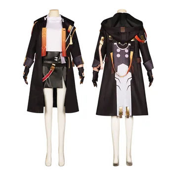 Honkai Star Rail Костюмы для косплея на Хэллоуин Stelle Performance costume костюм женский Длинный стиль плащ с капюшоном пальто