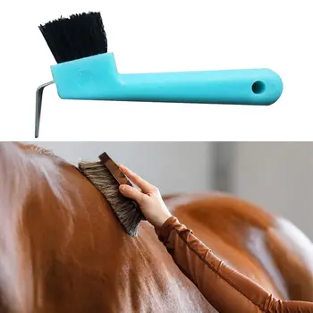 Horse Hoof Tool - износостойкая компактная пластиковая щетка в виде подковы для профессионального использования