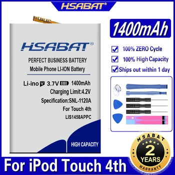 HSABAT 616-0553 LIS1458APPC Аккумулятор емкостью 1400 мАч для iPod Touch 4-го поколения 4g touch 4 в инструментах