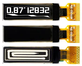 IPS 0,87-дюймовый 14-контактный белый OLED-экран SSD1312 Drive IC Интерфейс I2C 128*32