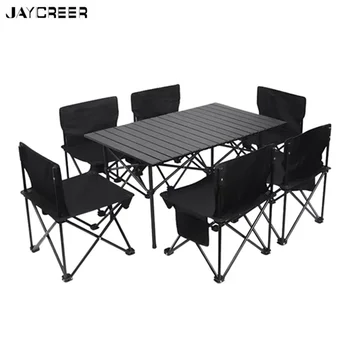 JayCreer, 7 шт., набор для кемпинга, стул и стол для кемперов
