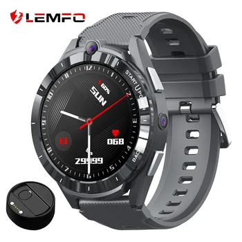 LEMFO Смарт-часы Мужские 8 core 6G 128G LEM16 Smartwatch Android GPS SIM-карта WiFi 8MP Камера 900 мАч поддержка Google pay 1,6 