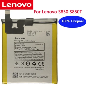Lenovo 100% Оригинальный BL220 2150mAh Литий-Полимерный Аккумулятор Большой Емкости Для Мобильного Телефона Lenovo S850 S850T