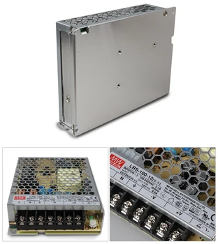 LRS-100-12; Светодиодный источник питания с переключением режима meanwell 12 В/100 Вт; вход AC100-240V; выход 12 В/100 Вт