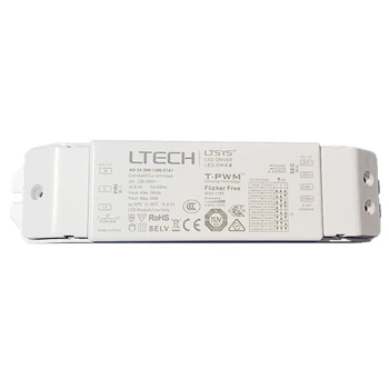 LTECH Новый светодиодный драйвер затемнения 0-10 В; вход переменного тока 220-240 В; Интеллектуальное устройство питания постоянного тока мощностью 36 Вт 200 мА-1200 мА куб. см-36-200-1200- E1A1