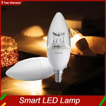Mijia Smart LED Лампочка Свеча WiFi E14 Dimmable Zhirui Lamp APP Control Mi Устройство Автоматизации Умного дома