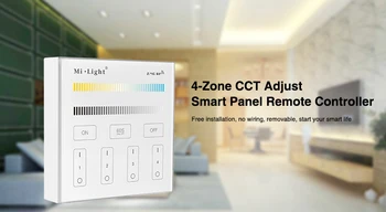 Milight B2 4-Zone CCT Adjust Smart Panel Пульт Дистанционного управления с регулируемой цветовой температурой и яркостью для светодиодной ленты light лампа накаливания