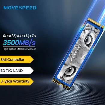 MOVESPEED SSD NVMe M2 1 ТБ 2 ТБ Игровой Внутренний Твердотельный Жесткий Диск PCIe 3,0x4 M.2 SSD 256 ГБ 512 ГБ для Настольного Ноутбука Notebook