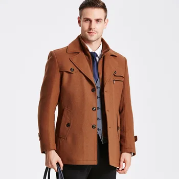 MRMT 2023 Совершенно Новая мужская шерстяная ветровка средней длины, мужское шерстяное пальто, мужская ветровка, верхняя одежда, предмет одежды