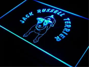 pe02 Собака породы Джек-Рассел-Терьер, новая светодиодная неоновая вывеска, Оптовая Продажа, Прямая Поставка