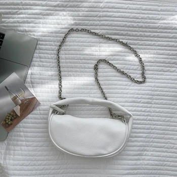 Petscog Модная женская сумка через плечо с цепочками, сумка через плечо с мягкой ручкой, Роскошная дизайнерская женская сумка 2022 г.